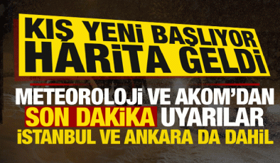 Son dakika: Ve Meteoroloji’den harita geldi! O güne dikkat, İstanbul ve Ankara da dahil…