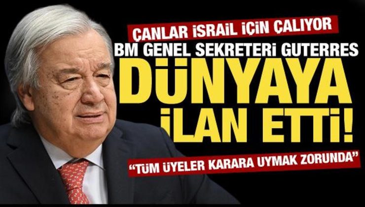 Guterres: Tüm üyeler karara uymak zorunda!