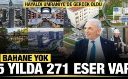 Ümraniye Belediye Başkanı İsmet Yıldırım’dan 5 yılda ilçeye 271 eser