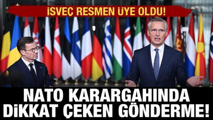 İsveç NATO’ya katıldı: Dikkat çeken mesaj!