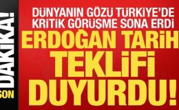 Son dakika: Dünyanın gözü İstanbul’da! Erdoğan tarihi teklifi duyurdu…