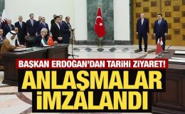Son Dakika… Başkan Erdoğan’dan tarihi ziyaret: Anlaşmalar imzalandı!